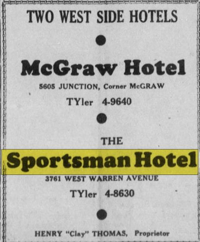 Sportsmen Motel (Sportmans Hotel, Sportsman Hotel) - Oct 12 1946 Article